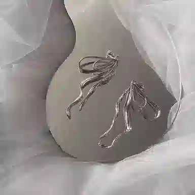 韵系 法式温柔夸张蝴蝶 铜镀金 耳环 女款