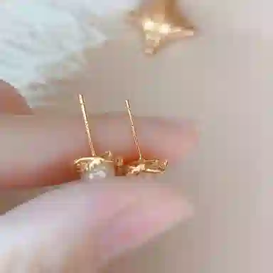 韵系 锆石珍珠 铜镀金 耳钉 女款