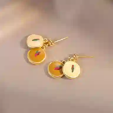 韵系 复古高级感 铜镀金 耳环 女款