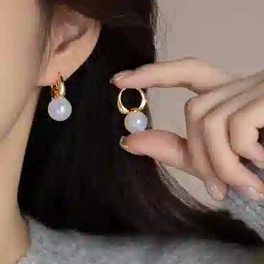 韵系 轻奢法式人鱼姬 铜镀金 耳环 女款