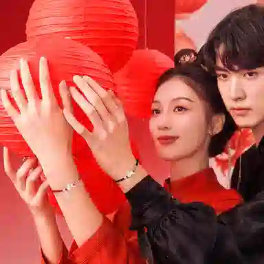 韵系 新中式貔貅福牌小众编织 玻璃 手链 女款