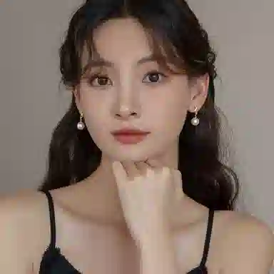 韵系 锆石交叉珍珠 铜镀金 耳环 女款