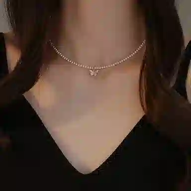 韵系 小众设计感高级颈链 锆石 项链 女款