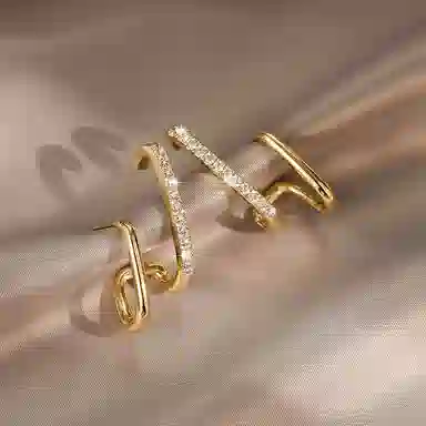 韵系 小众设计感耳饰 铜镀金 耳环 女款