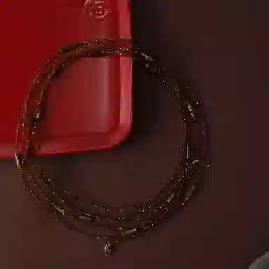 韵系 清冷氛围美拉德串珠 铜镀金 项链 女款