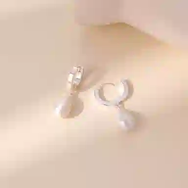 韵系 感拉丝水滴 铜镀金 耳环 女款