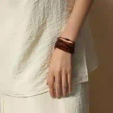 韵系 清冷氛围美拉德串珠 铜镀金 项链 女款