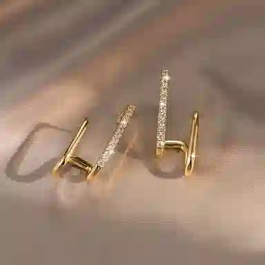 韵系 小众设计感耳饰 铜镀金 耳环 女款