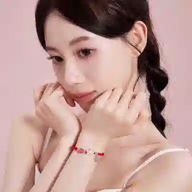 韵系 新中式貔貅福牌小众编织 玻璃 手链 女款