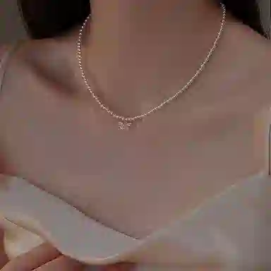 韵系 小众设计感高级颈链 锆石 项链 女款