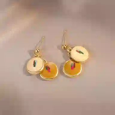 韵系 复古高级感 铜镀金 耳环 女款