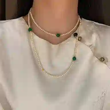 韵系 新中式长款施家 铜镀金 项链 女款