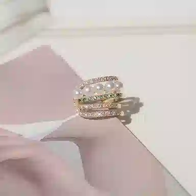 韵系 满钻微镶 夏季高级感 铜 耳夹 女款