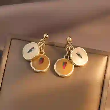 韵系 复古高级感 铜镀金 耳环 女款