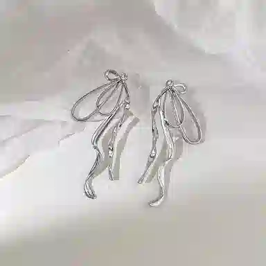 韵系 法式温柔夸张蝴蝶 铜镀金 耳环 女款