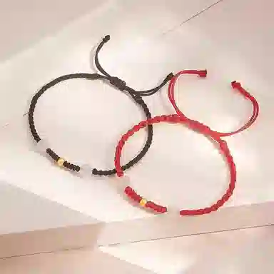 韵系 豆豆转运编织 铜镀金 手链 女款