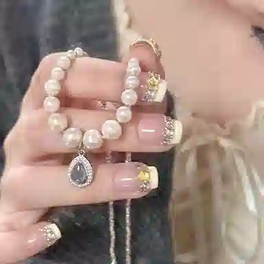 韵系 碎银子珍珠 铜镀金 项链 女款