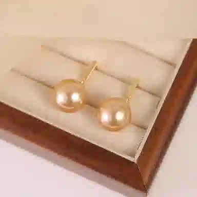 韵系 优雅气质 无耳洞 仿珍珠 耳环 女款