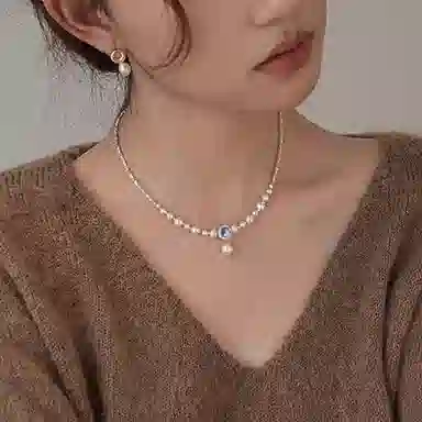 韵系 法式碎银子 铜镀金 项链 女款