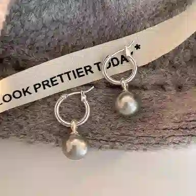 韵系 法式优雅珍珠 铜镀金 耳环 女款
