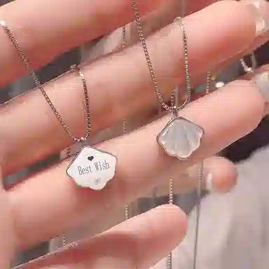 韵系 一叶贝壳 轻奢小众设计感高级法式 贝壳 项链 女款