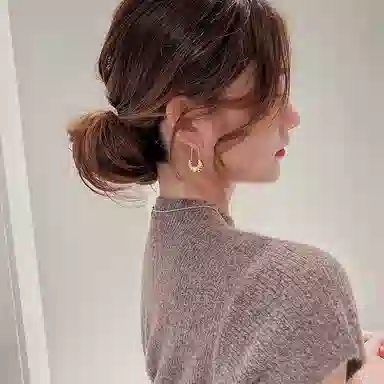 韵系 精致独特简约 铜镀金 耳环 女款