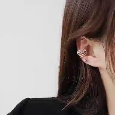 韵系 满钻微镶 夏季高级感 铜 耳夹 女款