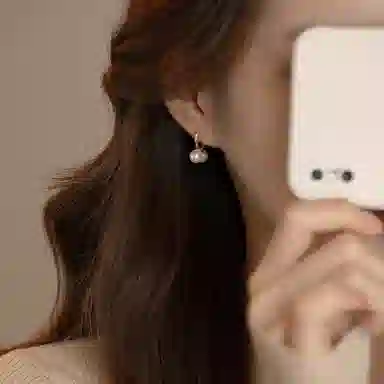 韵系 法式交叉爱心 铜镀金 耳环 女款