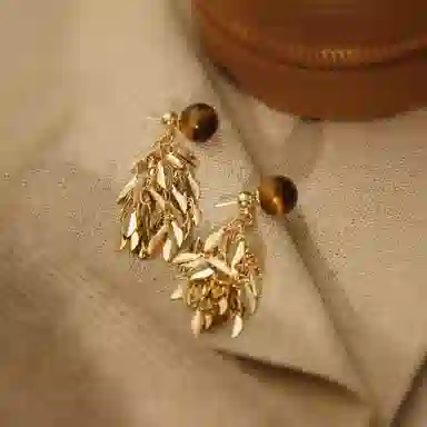 韵系 美拉德流苏 铜镀金 耳环 女款