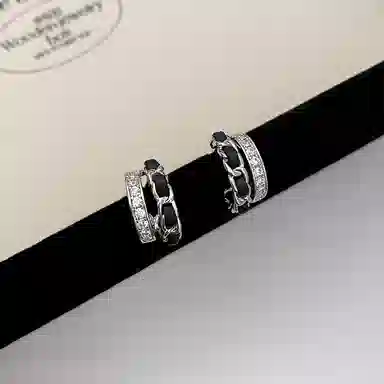 韵系 小香风缠绕双层 铜镀金 耳钉 女款