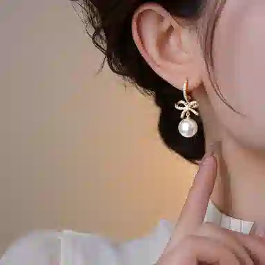 韵系 韩版 珍珠 耳环 女款