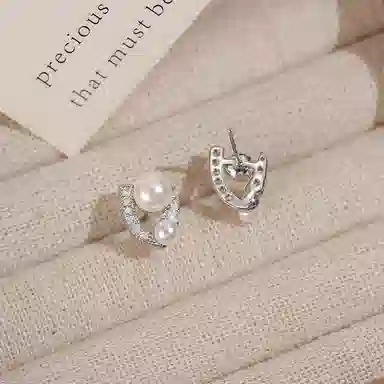 韵系 小巧精致微镶锆石 铜镀金 耳钉 女款