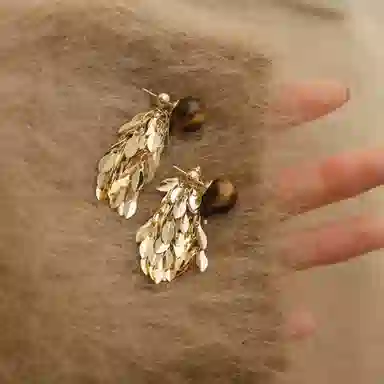 韵系 美拉德流苏 铜镀金 耳环 女款