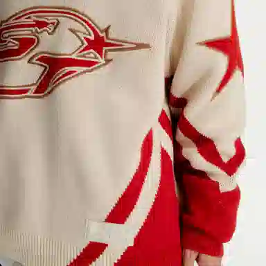 Starter V-Neck Pullover Red