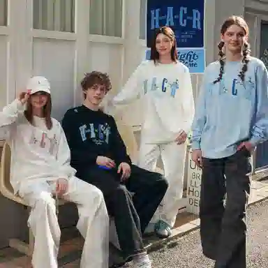 HARSH AND CRUEL Embroidered Patch Long Sleeve Tee