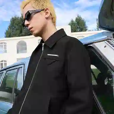 HARSH AND CRUEL Cleanfit Pearl Embroidery Jacket Black