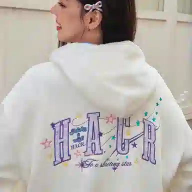 HARSH AND CRUEL Meteor Unicorn Embroidered Hoodie