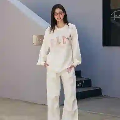 HARSH AND CRUEL Embroidered Patch Long Sleeve Tee