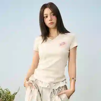 HARSH AND CRUEL Playful V-Neck Tee