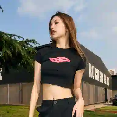 HARSH AND CRUEL C Series Neon Logo T-Shirt