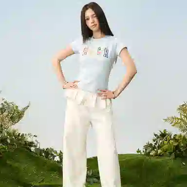 HARSH AND CRUEL Slim Fit Crew Neck T-Shirt Women