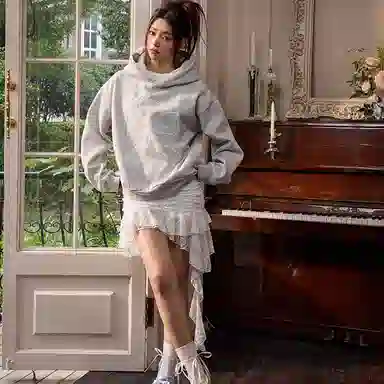 HARSH AND CRUEL Ballet Lace Hoodie