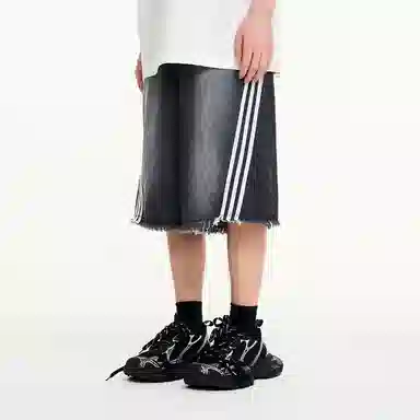 HARSH AND CRUEL Cleanfit Denim Shorts Black