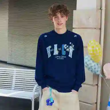 HARSH AND CRUEL Embroidered Patch Long Sleeve Tee