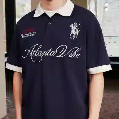 HARSH AND CRUEL Polo Shirt Navy