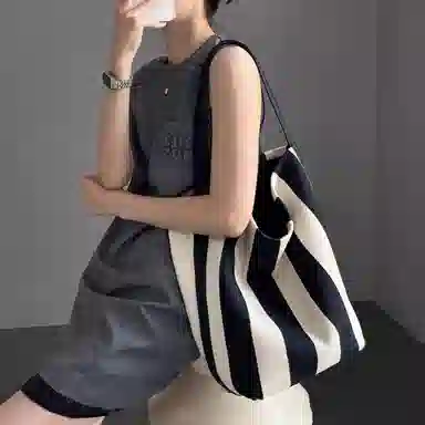 ST&SAT Tote Bag Black