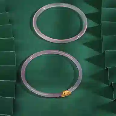 阿梵尼 白月光叮当镯冰种温润 玉髓 手镯 女款