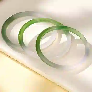 阿梵尼 白月光叮当镯冰种温润 玉髓 手镯 女款