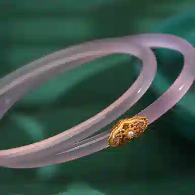 阿梵尼 白月光叮当镯冰种温润 玉髓 手镯 女款