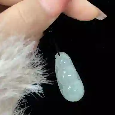 琳琯瑛 新中式国风气质轻奢福豆 糯种 翡翠吊坠 女款